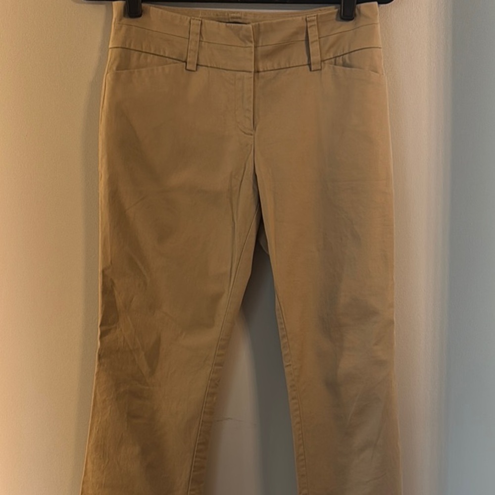 Tan Khaki Straight Leg Pants with Classic Design